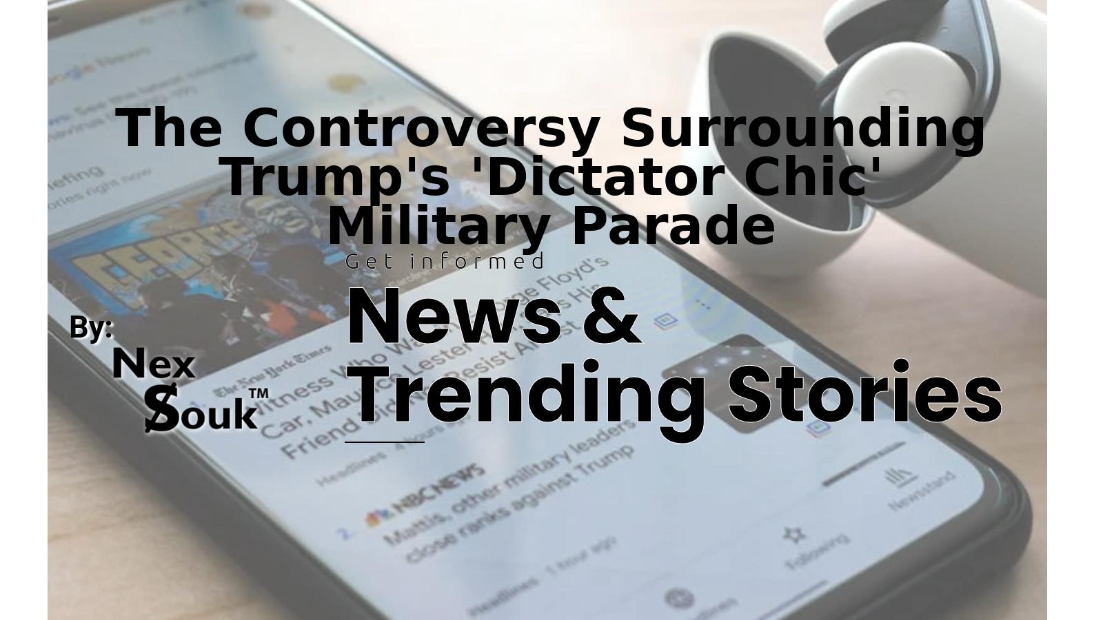 The Controversy Surrounding Trump’s ‘Dictator Chic’ Military Parade